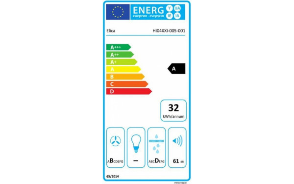 ELICA NIKOLATESLA Alpha B BL/A/78 - &Eacute;tiquette &eacute;nergie
