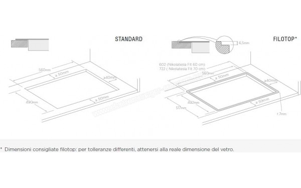ELICA NIKOLATESLA FIT 3Z BL/A/60 - Dimensions
