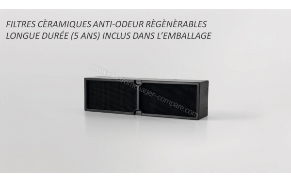 ELICA NIKOLATESLA FIT+ BL/F/60 - Filtres c&eacute;ramiques anti-odeur