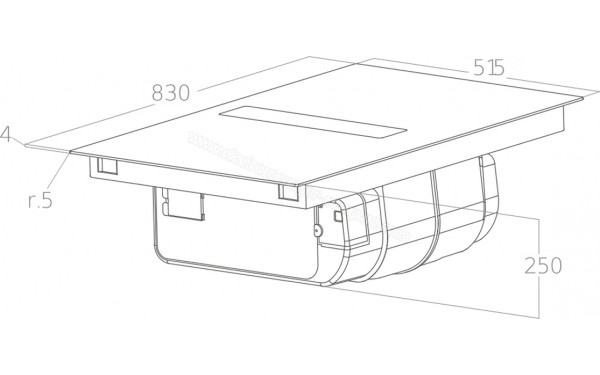 ELICA NIKOLATESLA FIT XL BL/F BO/83 - Dimensions