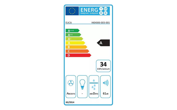 ELICA NIKOLATESLA FIT XL RAW BR/F BO/83 - &Eacute;tiquette &eacute;nergie