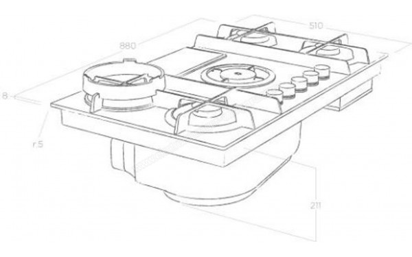 ELICA NIKOLATESLA Flame BL/A/88 - Sch&eacute;ma technique