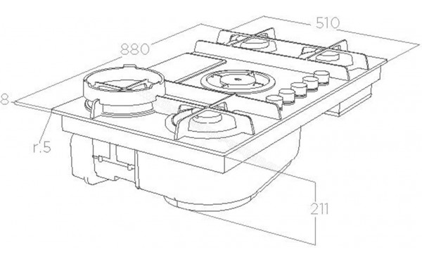 ELICA NIKOLATESLA Flame Evo GR/A/88 - Dimensions