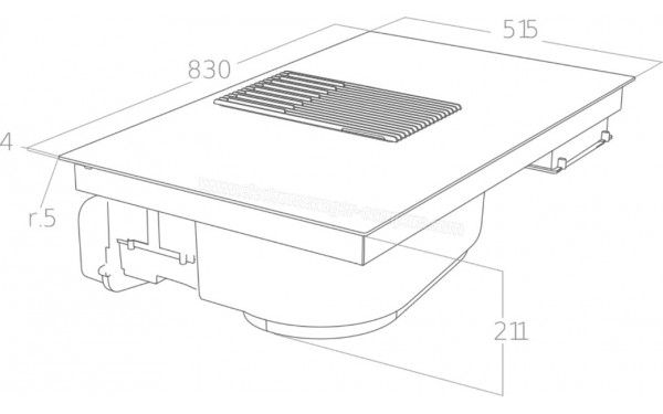 ELICA NIKOLATESLA LIBRA Evo WH/F BO/83 - Dimensions