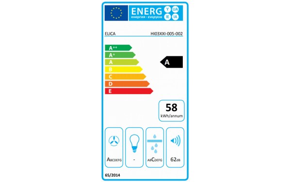 ELICA NIKOLATESLA LIBRA BL/F/83 - &Eacute;tiquette &eacute;nergie