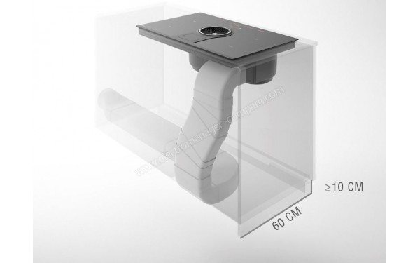 ELICA NIKOLATESLA LIBRA WH/A/83 - Profondeur d'installation (cr&eacute;dit : Boulanger)