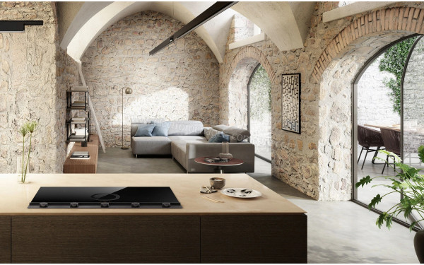 ELICA NIKOLATESLA Unplugged BL/FBO/90 - Appareil encastr&eacute; vue de face