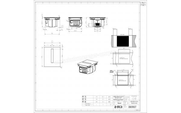 ELICA NIKOLATESLA Velvet BL/A/83 - Dimensions