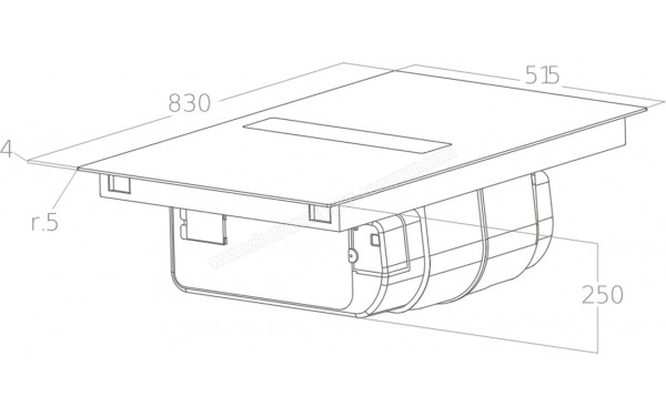 ELICA NIKOLATESLA Velvet BL/F BO/83 - Dimensions