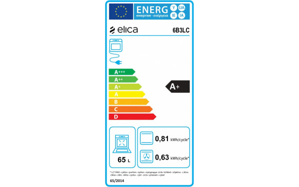ELICA Virtus Multi 60 DD BL - &Eacute;tiquette &eacute;nergie
