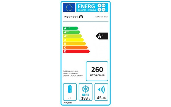 ESSENTIELB ECAV 170-55b1 - &Eacute;tiquette &eacute;nergie