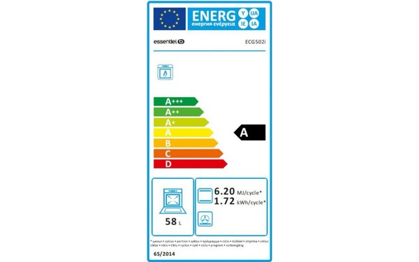 ESSENTIELB ECG 502i - &Eacute;tiquette &eacute;nergie