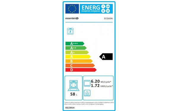 ESSENTIELB ECG 604i - &Eacute;tiquette &eacute;nergie