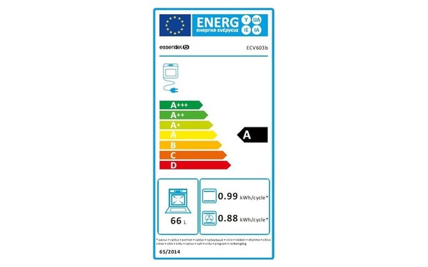 ESSENTIELB ECV 603b - &Eacute;tiquette &eacute;nergie