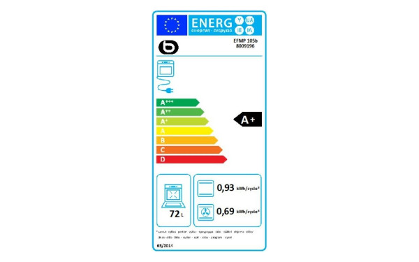 ESSENTIELB EFMP 105b - &Eacute;tiquette &eacute;nergie