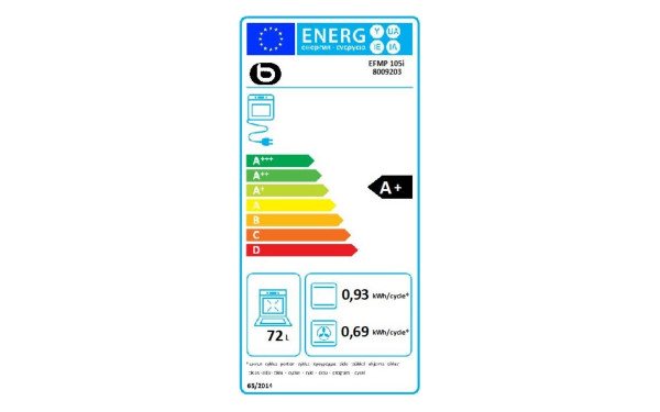 ESSENTIELB EFMP 105i - &Eacute;tiquette &eacute;nergie