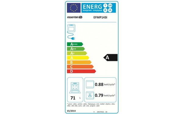 ESSENTIELB EFMP 143i - &Eacute;tiquette &eacute;nergie