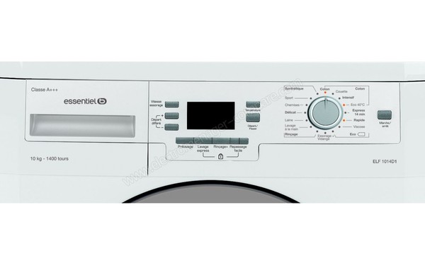 ESSENTIELB ELF 1014D1 - Panneau de commandes (cr&eacute;dit : Boulanger)