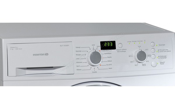 ESSENTIELB ELF912DD1 - Panneau de commandes (cr&eacute;dit : Boulanger)