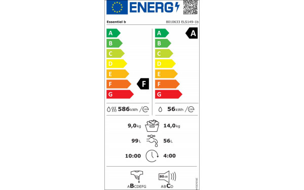 ESSENTIELB ELS149-1b - &Eacute;tiquette &eacute;nergie v2