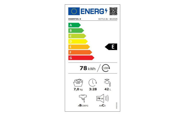 ESSENTIELB ELT712-2b - &Eacute;tiquette &eacute;nergie v2