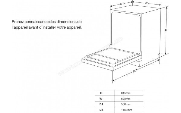 ESSENTIELB ELVF44C - Dimensions