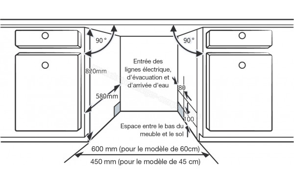 ESSENTIELB ELVF44C - Dimensions
