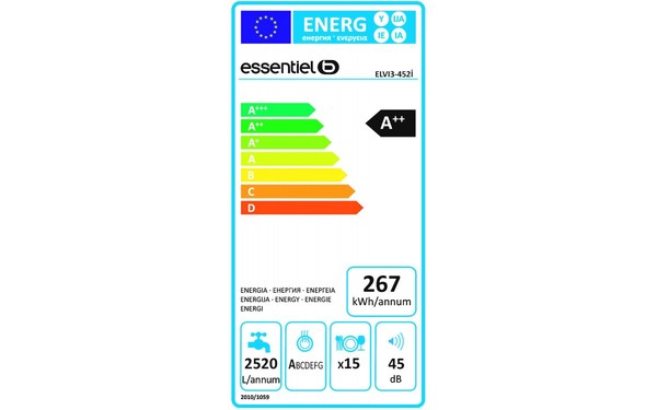 ESSENTIELB ELVI3-452i - &Eacute;tiquette &eacute;nergie
