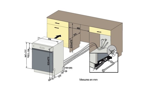 ESSENTIELB ELVI3-452n - Sch&eacute;ma d'encastrement (cr&eacute;dit : Boulanger)
