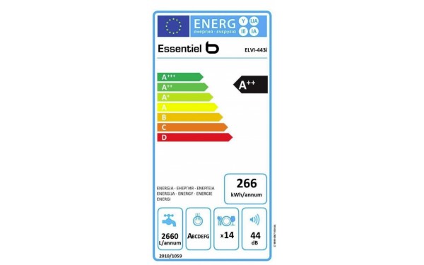 ESSENTIELB ELVI-443i - &Eacute;tiquette &eacute;nergie