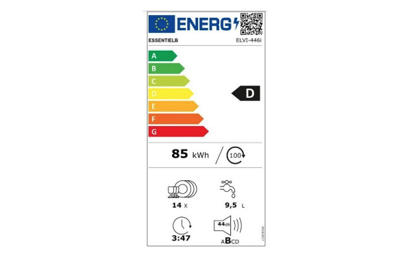 ESSENTIELB ELVI-446i - &Eacute;tiquette &eacute;nergie v2