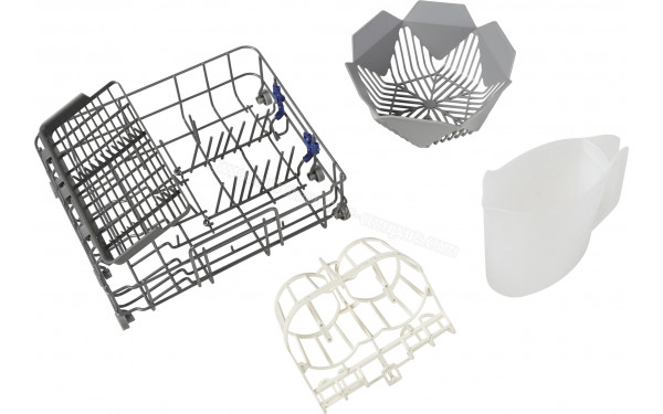 ESSENTIELB ELVM-581b - Vue du panier inf&eacute;rieur et accessoires