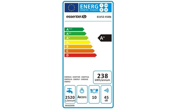 ESSENTIELB ELVS3 458b - &Eacute;tiquette &eacute;nergie
