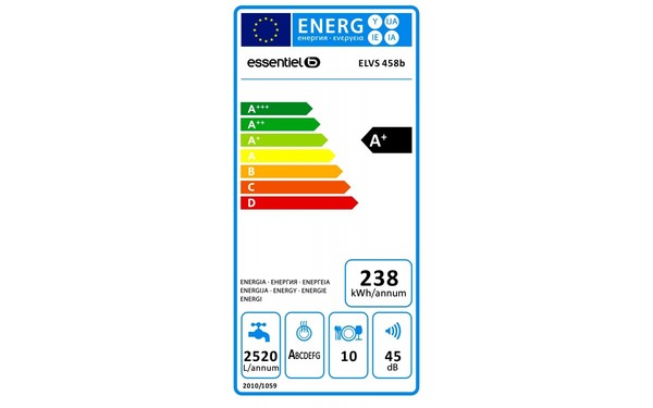 ESSENTIELB ELVS 458b - &Eacute;tiquette &eacute;nergie