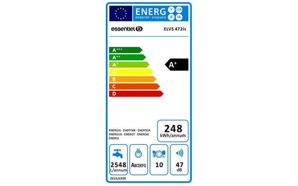 ESSENTIELB ELVS 472is - &Eacute;tiquette &eacute;nergie