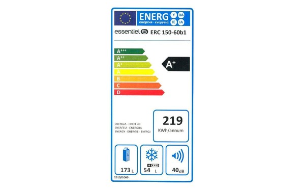 ESSENTIELB ERC 150-60b1 - &Eacute;tiquette &eacute;nergie
