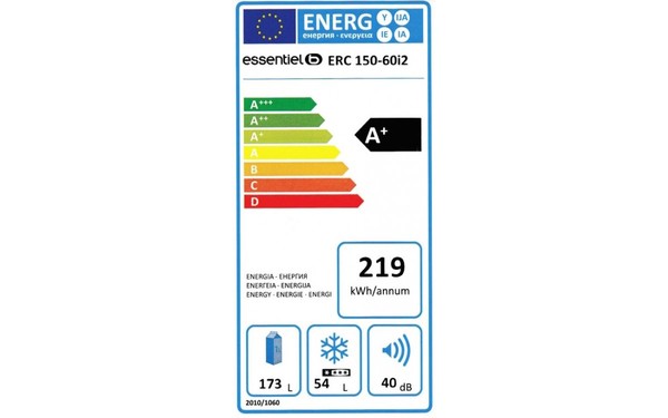 ESSENTIELB ERC150-60i2 - &Eacute;tiquette &eacute;nergie