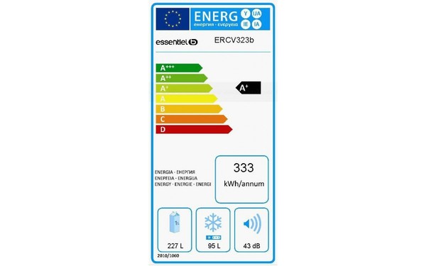 ESSENTIELB ERCV 323b - &Eacute;tiquette &eacute;nergie