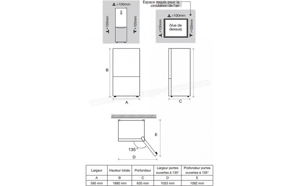 ESSENTIELB ERCVE190-60miv4 - Dimensions
