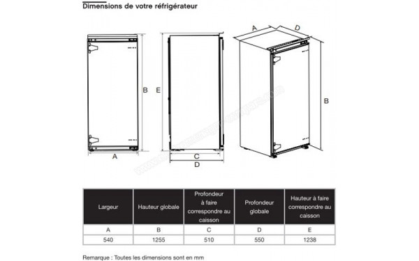 ESSENTIELB ERLI125-55miB1 - Dimensions