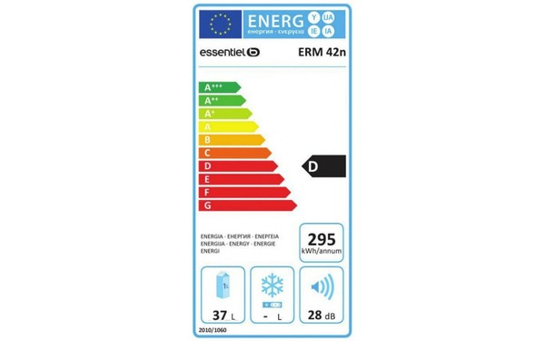 ESSENTIELB ERM 42n - &Eacute;tiquette &eacute;nergie