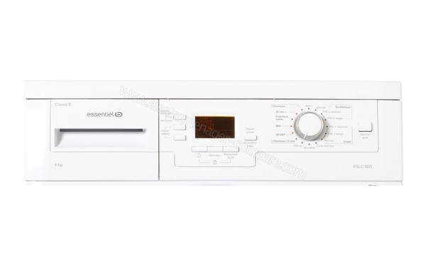 ESSENTIELB ESLC 8D3 - Panneau de commandes (cr&eacute;dit : Boulanger)