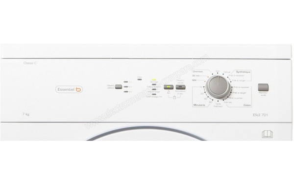 ESSENTIELB ESLE 7D1 - Panneau de commandes (cr&eacute;dit : Boulanger)
