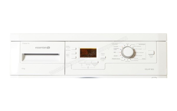 ESSENTIELB ESL HP8D3 - Panneau de commandes (cr&eacute;dit : Boulanger)