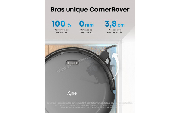 EUFY C10 Noir - Brosse lat&eacute;rale CornerRover