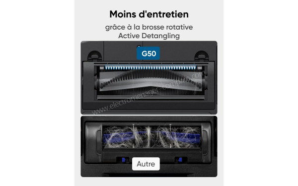 EUFY G50 - Brosse rotative Active Detangling