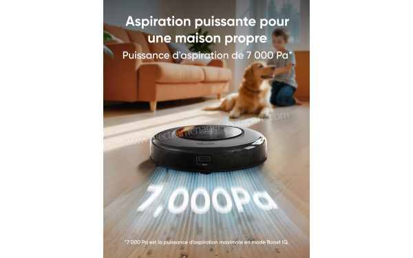 EUFY Omni C20 Noir - Puissance d'aspiration