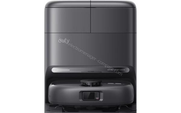 EUFY Omni C28 Noir - Vue de face sur la station de chargement