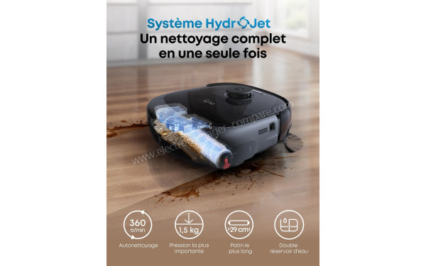 EUFY Omni E28 Noir - Syst&egrave;me HydroJet