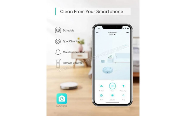 EUFY RoboVac G10 Hybrid Blanc - Application pour smartphones ou tablettes